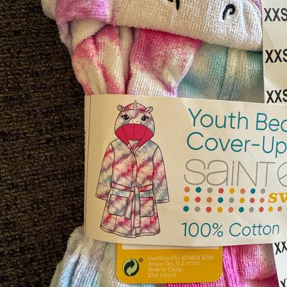 NWT Youth St Eve Beach Unicorn Cover Up - Picture 6 of 12